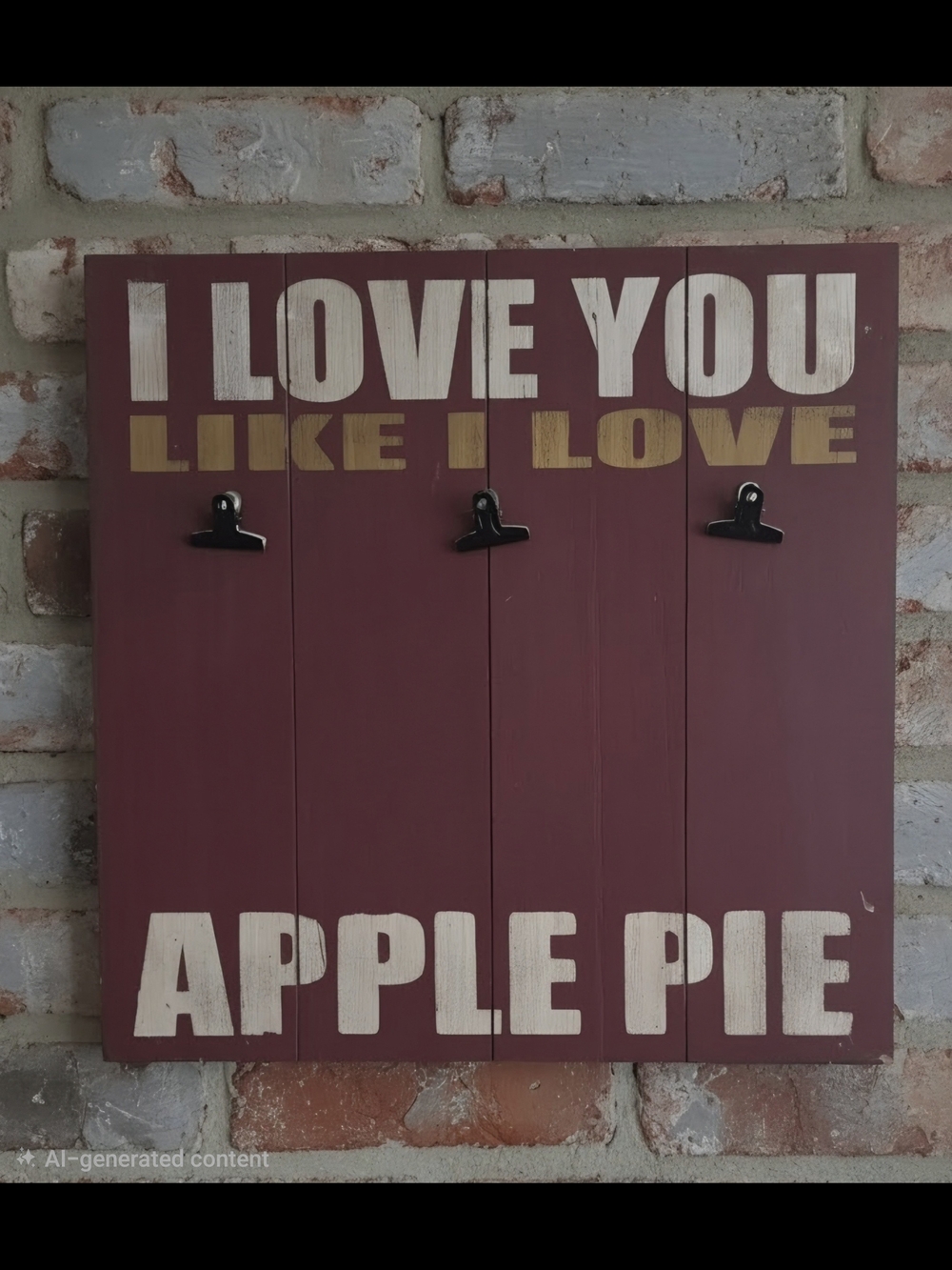 Apple 18x18 Wall Hanging With Hooks